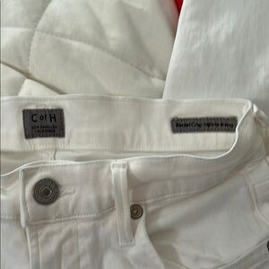 Citizens of Humanity Rocket Crop High-Rise Skinny White Denim - Size 25